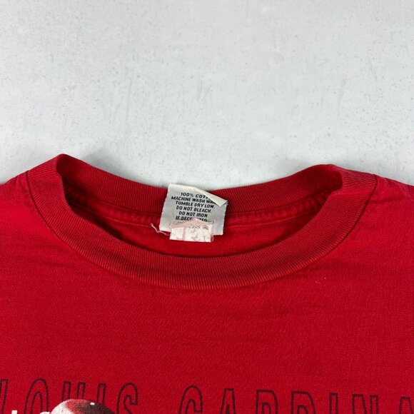 VTG 90s ST Louis Cardinals Mark McGwire Shirt Medium Red Thunder N Lumber Tag L - Picture 9 of 16